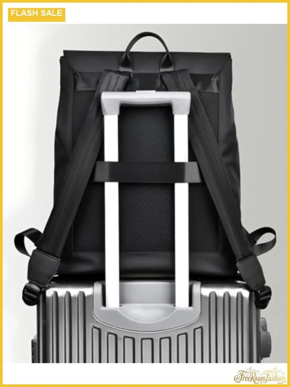 Modern Minimalist Travel Backpack Faux Leather
